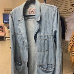 Maxi Lenghth Denim Coat Jacket